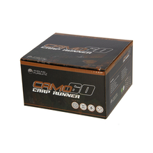 Load image into Gallery viewer, Angling Pursuits Camo 60 - 3BB Carp Runner Reel with 12lb Line and Spare Spool