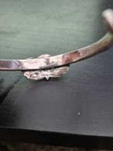 Load image into Gallery viewer, WW11 US Airborne solid silver jump wings on a solid silver bangle