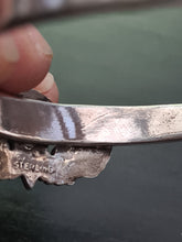 Load image into Gallery viewer, WW11 US Airborne solid silver jump wings on a solid silver bangle