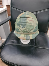 Load image into Gallery viewer, Vietnam war M1 helmet with Mitchel pattern cover