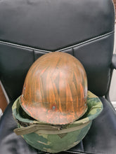 Load image into Gallery viewer, Vietnam war M1 helmet with Mitchel pattern cover