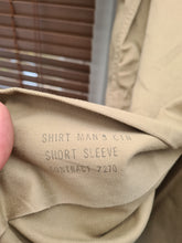 Load image into Gallery viewer, US Army Vietnam war Early tan shirts