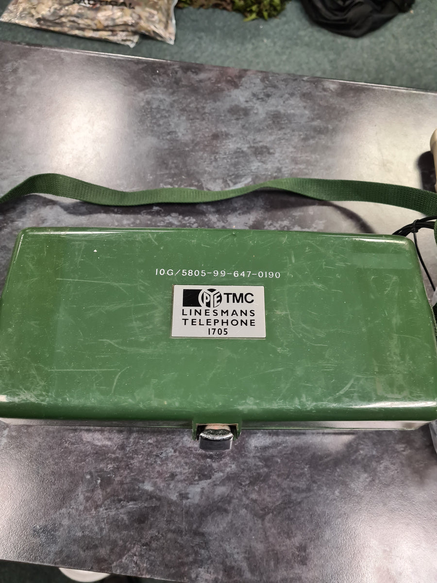 British PYE 1705 Field phone – Bat 21 Militaria and Surplus