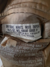Load image into Gallery viewer, WW11 tan Officers jacket with Army service patch