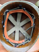 Load image into Gallery viewer, Vietnam war M1 helmet painted with ARVN special forces Technical Directorate insignia