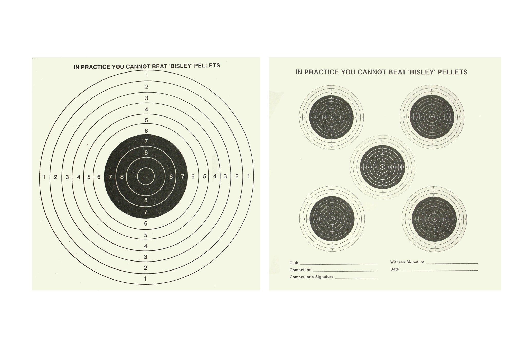Bat Course Target Bisley targets – Bat 21 Militaria and Surplus