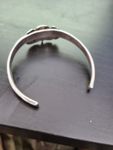 Load image into Gallery viewer, WW11 US Airborne solid silver jump wings on a solid silver bangle
