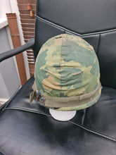 Load image into Gallery viewer, Vietnam war M1 helmet with Mitchel pattern cover
