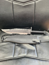 Load image into Gallery viewer, Survival knife with accessories and sheath
