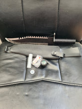 Load image into Gallery viewer, Survival knife with accessories and sheath
