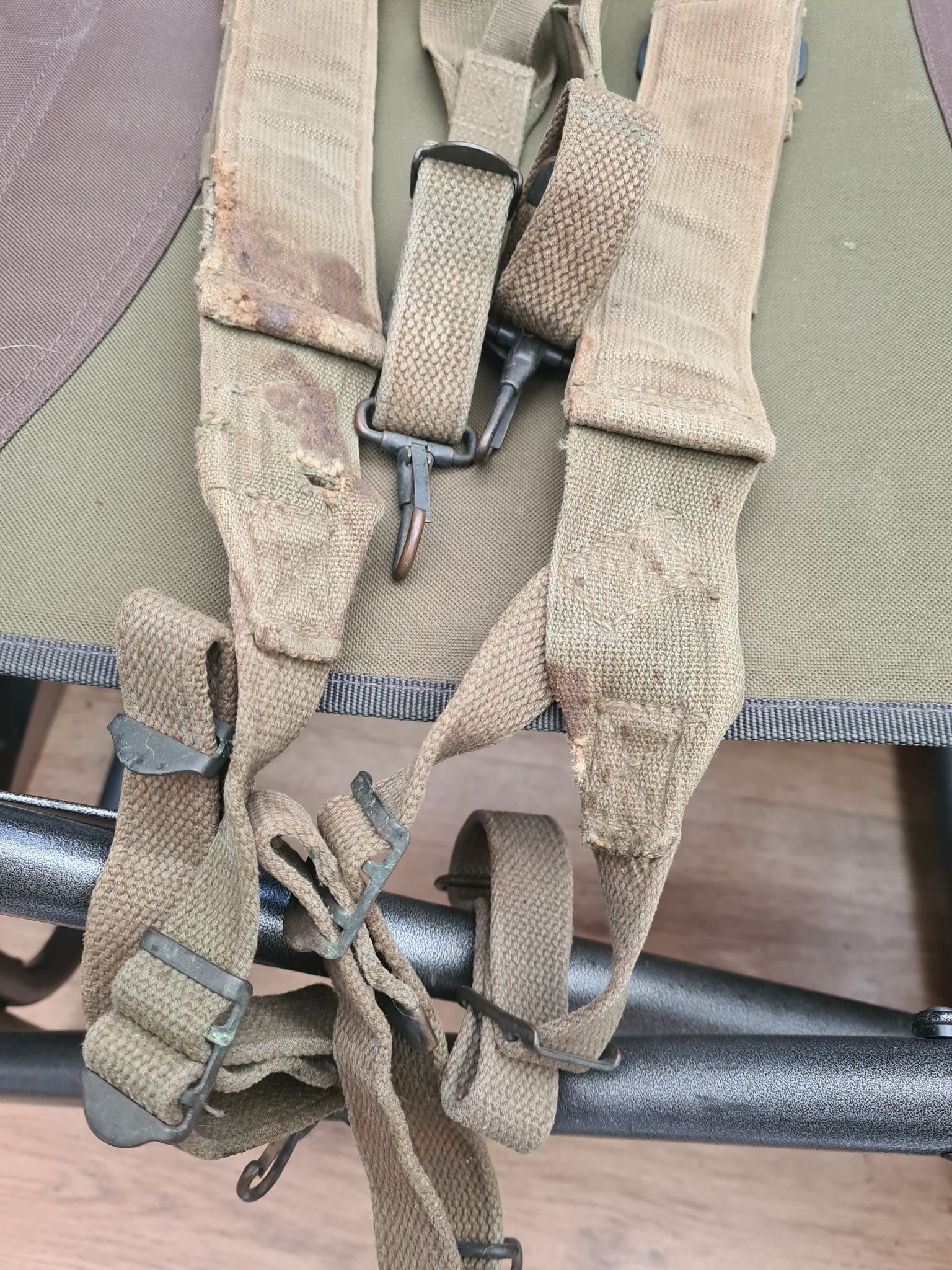 Ww11 Racks US WW11 44 Pattern field pack suspenders original – Bat 21 Militaria ...