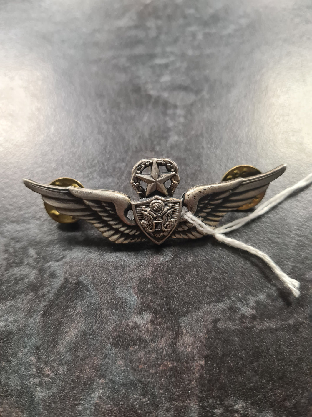US Army Master Aviator wings silver filled