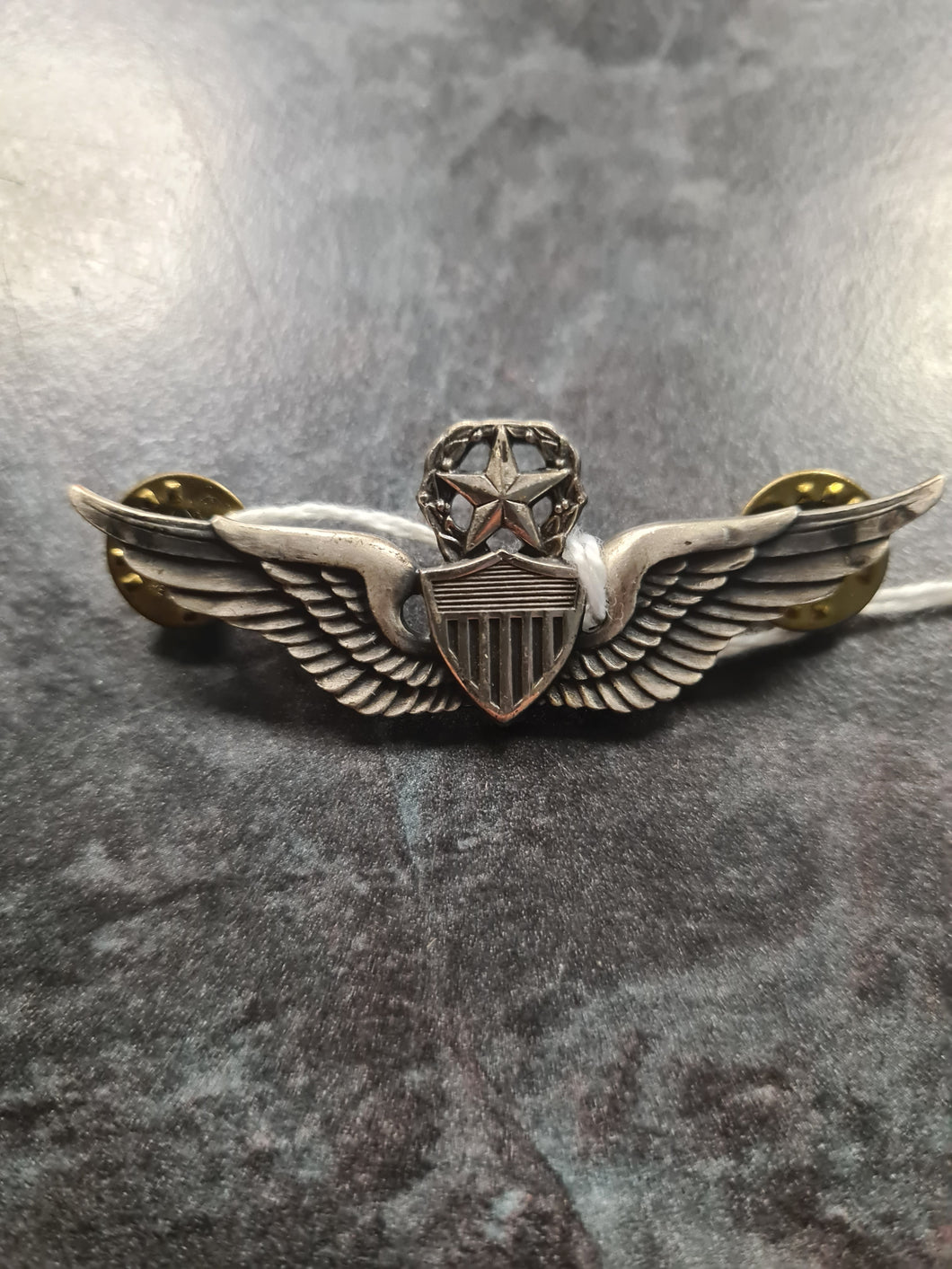 US Vietnam war era Army Aviator Master pilot wings silver filled