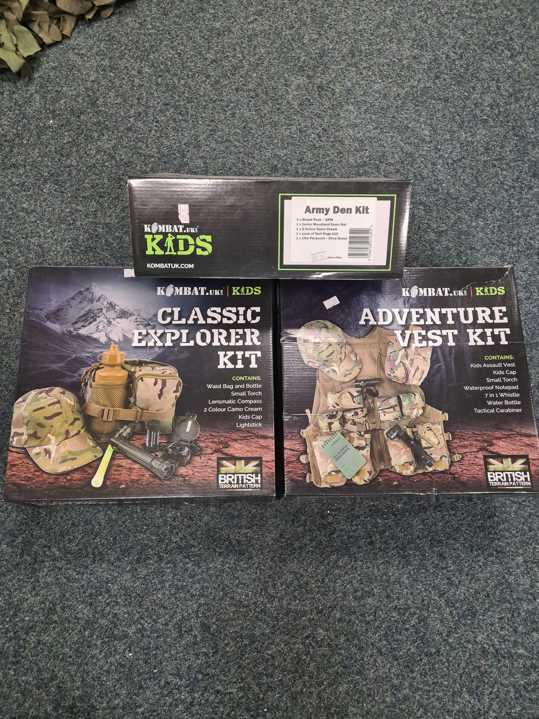 Kids combat play sets three different types see pictures pricing is for one set only