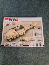 Load image into Gallery viewer, Sluban WW11 German half track set building block kit
