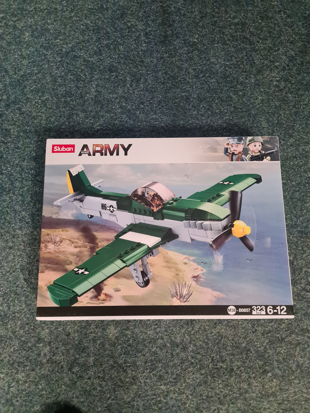 Sluban WW11 Mustang plane building block kit