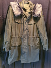 Load image into Gallery viewer, Belgian Army MOD parka with fur trimmed hood
