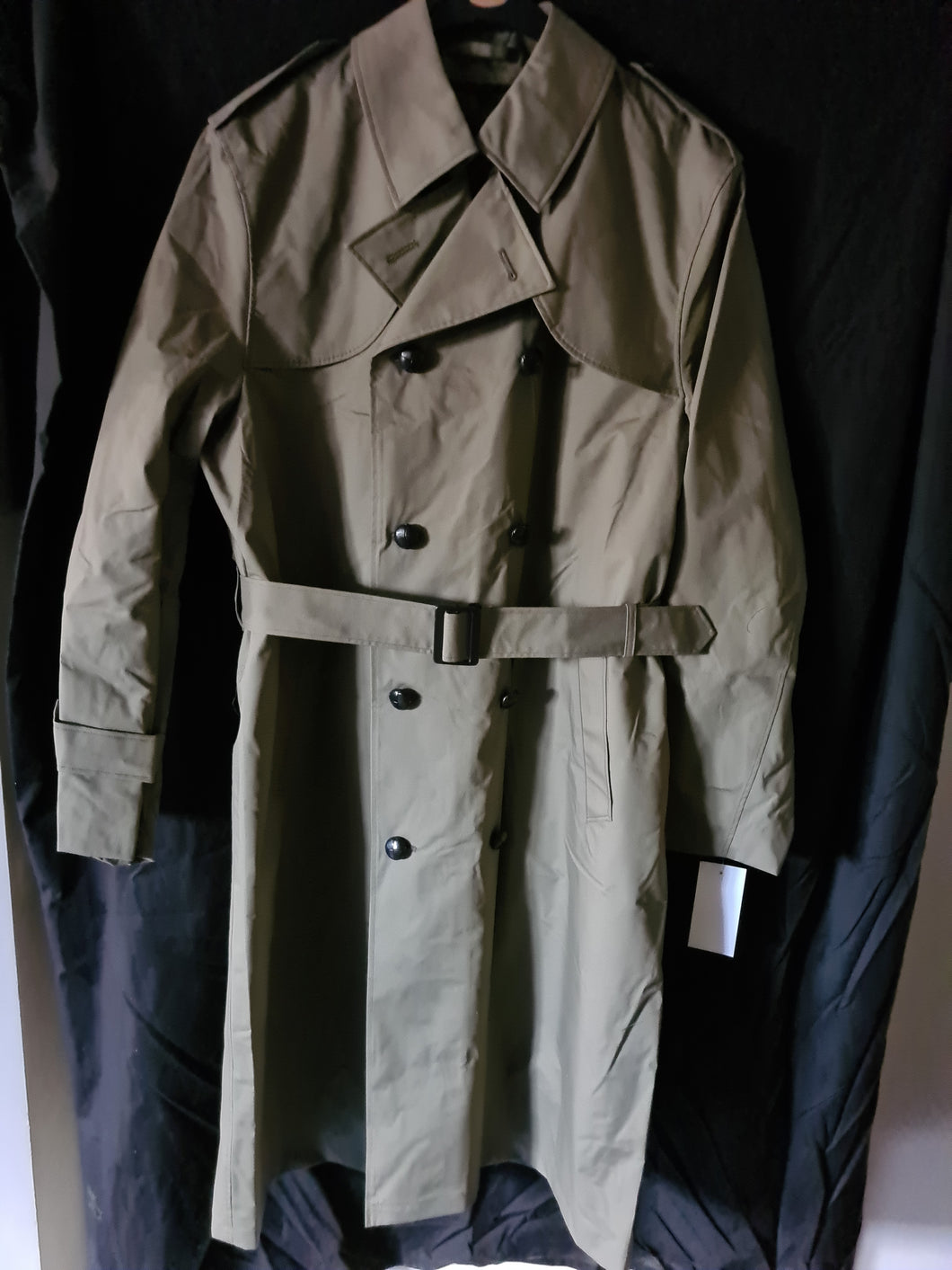 Dutch military light khaki Gabardine trench coats