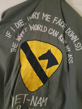 Load image into Gallery viewer, Vietnam war 3rd pattern rip stop reproduction Air Cav tour jacket
