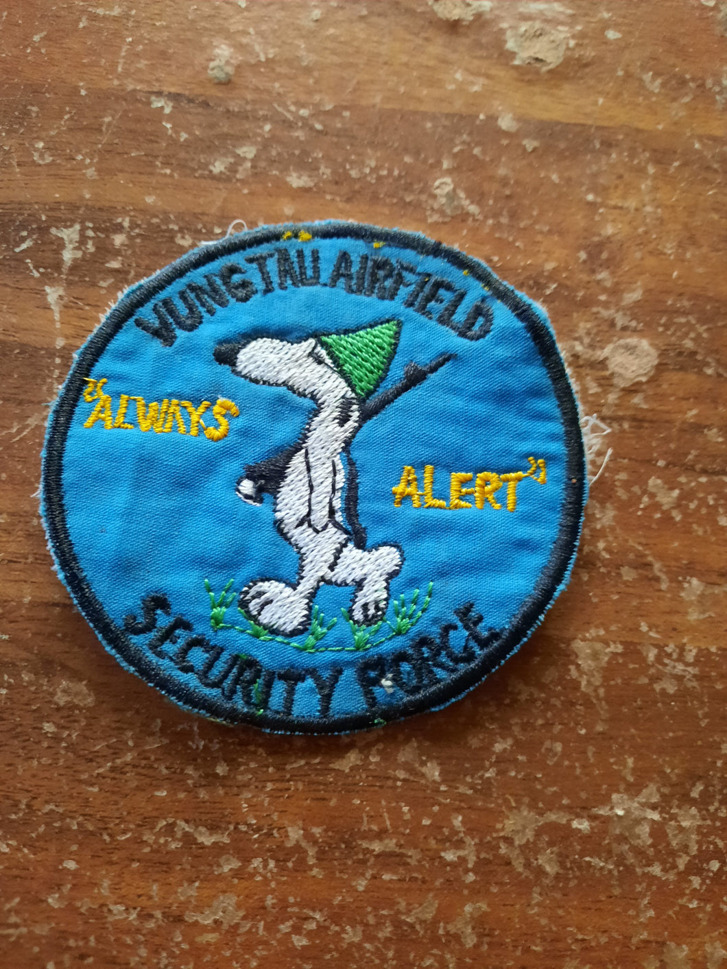 Vietnam war Snoopy Vung Tau Airfield security force patch