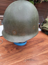 Load image into Gallery viewer, Vietnam war US M1c painted helmet with 65 dated liner
