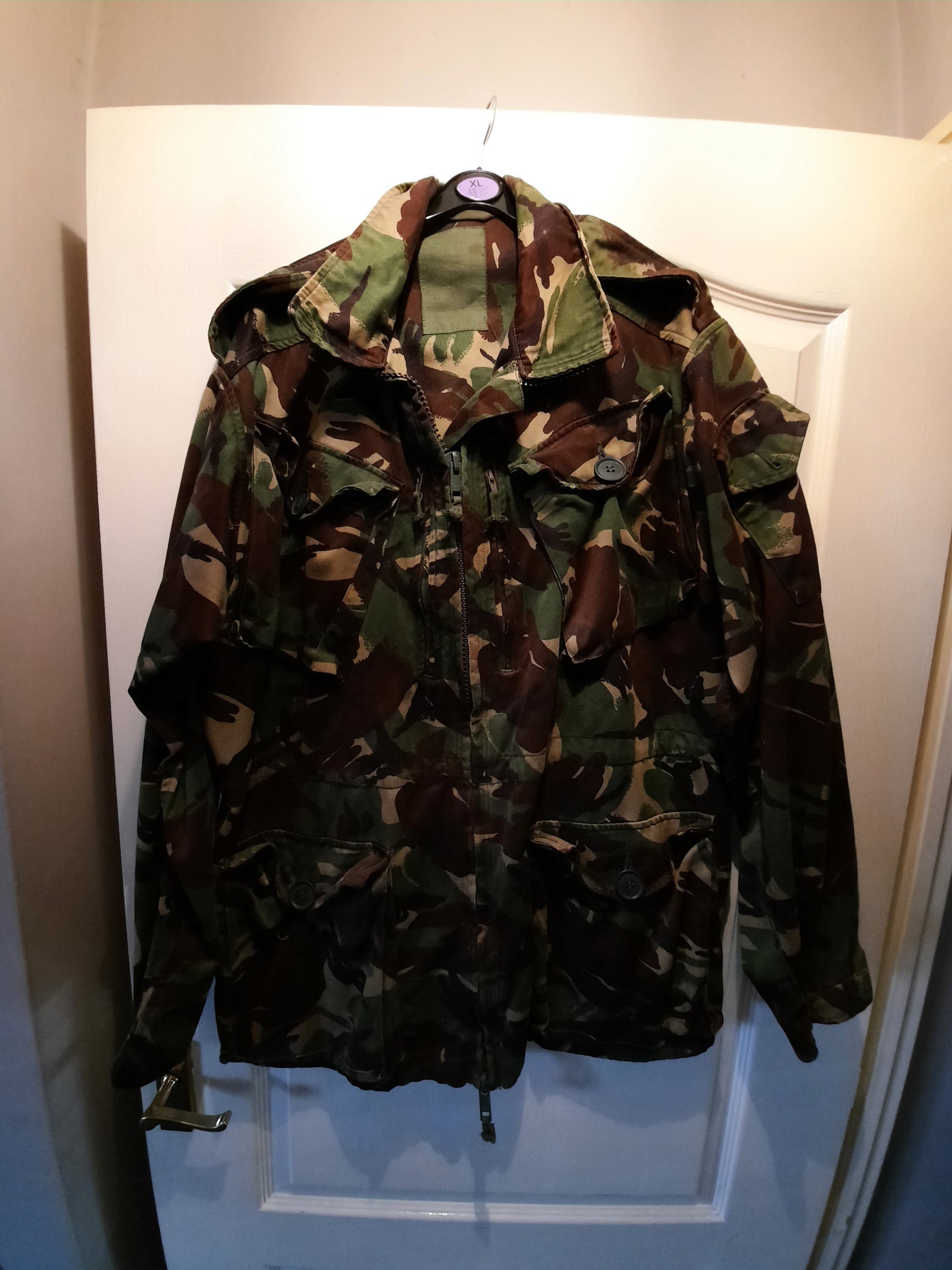 DPM Pattern windproof smock with wired hood – Bat 21 Militaria and Surplus