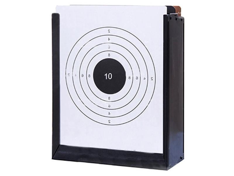 Huntex Double Sided Pellet Catcher (With Cardboard Target - Polymer - Black)
